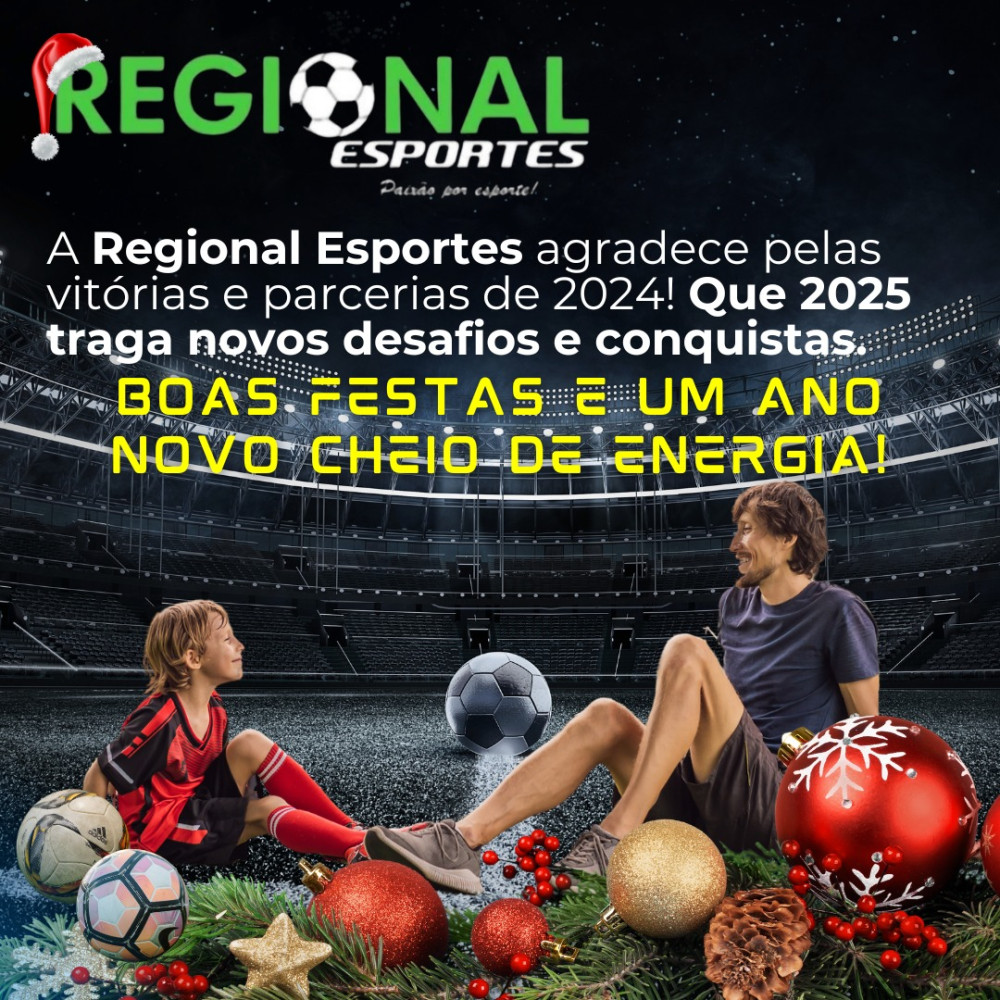A Regional Esportes agradece a todos os clientes, parceiros e amigos por um ano repleto de conquistas e superações