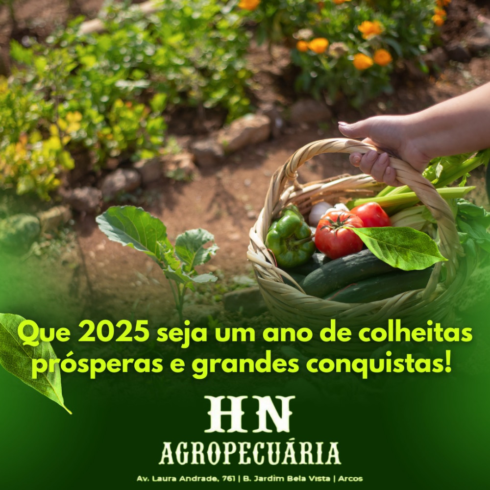 Que 2025 seja um ano de novas oportunidades, crescimento e realizações para o agronegócio e para todos nós